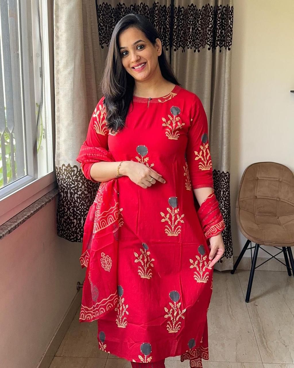 3pc cotton suit
