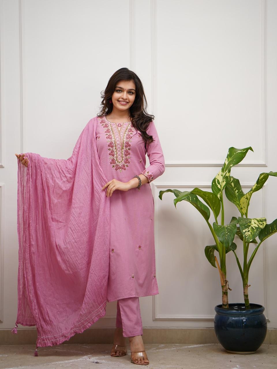 3pc Cotton suit