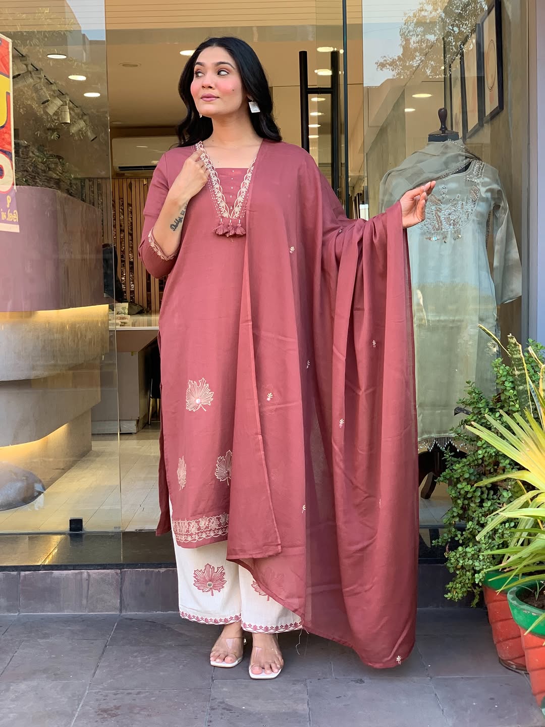 3pc cotton suit